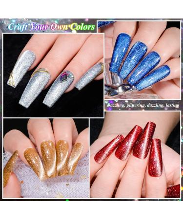 MEET ACROSS UV Nail Polish Set Cat Eye Magnetism Gel Nail Polish Set Sky Effect Colourful Soak Off UV/LED Gel Nail Polish Kit Nail Art Gift Kit 6 Colours with Free Magnet Stick Multicolor - Buy Online on GoSupps.com