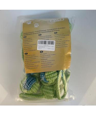Etaccu Dog Toys Set 8 Indestructible Cotton Rope Toys for Small Dogs | Interactive Puppy Toys (Green) - Buy Online on GoSupps.com
