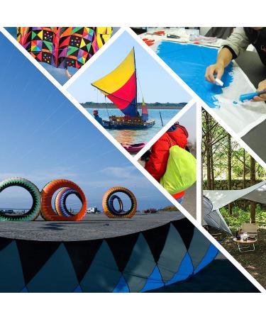 Emma Kites Fluorescent Green Ripstop Nylon Fabric 40D 1-Yard | Ultra-Light PU Coated Water Repellent Fluorescent Green Fabric | 60x36 Pre-Cut Piece - Buy Online on GoSupps.com