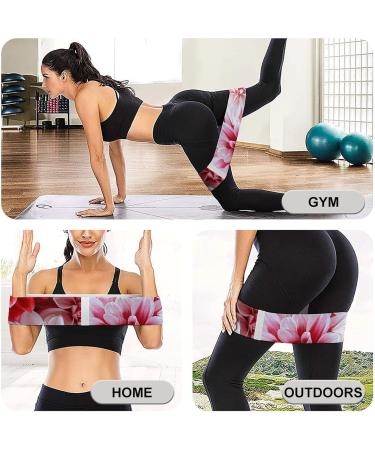 Vibrant Flowers Resistance Bands | Elastic Leg Bands for Fitness & Exercise - Premium Fabric Workout Gear - Buy Online on GoSupps.com