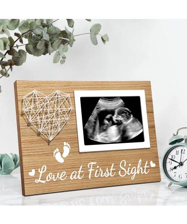Baby Ultrasound Picture Frame - Perfect Christmas Gift for New Mom and Dad - Pregnancy Announcement and Gender Reveal Keepsake - Nursery Decor - 4x6 Photo - Buy Online on GoSupps.com