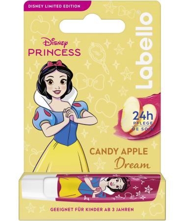 Labello Labello Candy Apple Dream Limited Disney Princess Edition Lip Balm Fruity Aroma Nourishing Lip Balm for Kids Ages 3+ (4.8g)