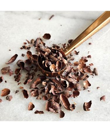 Cacao Tea - 110g | Loose-leaf cacao husk for brewing | Tea alternative | Gentle Energy | No Caffeine | Low Calorie| No Sugar| Allergen FREE | Compostable Packaging| Ethically Sourced - Buy Online on GoSupps.com