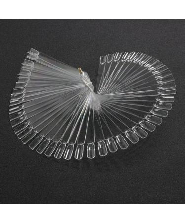 TRIXES Fan with 50 Nail Art Sticks | Fingernail Display for Practice & Showcase - Nail Tips for Artists - Buy Online on GoSupps.com