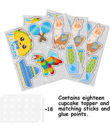 S-Cp-0647 ce Cream Fruit Dessert Cupcake Topper Colorful Glitter Happy Birthday Sensory Pop Game Theme Decor Supplies Baby Shower Boys Girls Birthday Party Decorations - Buy Online on GoSupps.com