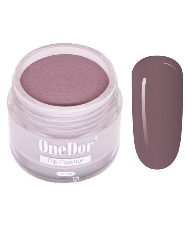 OneDor Nail Dip Dipping Powder  Acrylic Color Pigment Powders Pro Collection System, 1 Oz. (21 - Eggplant)