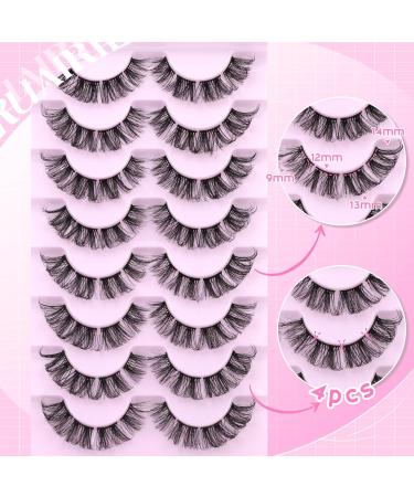 Ruairie DIY Wispy Lash Extension Kit - 8 Pairs Natural Fluffy Individual Lashes 8-16MM - Buy Online on GoSupps.com