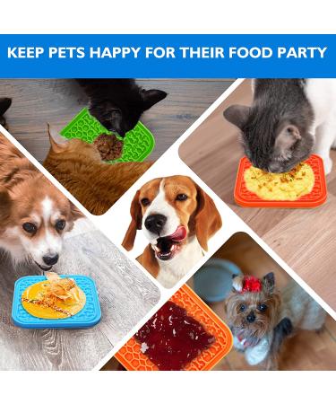 3 Pack Lick Mat for Dogs and Cats - Dog Slow Feeder & Grooming Mat - Food-Grade & Non-Toxic - Buy Online on GoSupps.com
