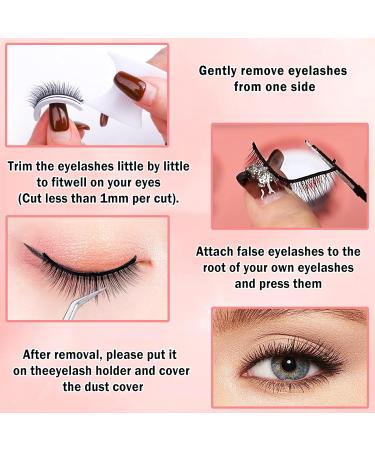 3 Pairs Self Adhesive Eyelashes - Reusable No Glue False Eyelashes | Natural Look & 10 Extra Glue Strips - W03 - Buy Online on GoSupps.com