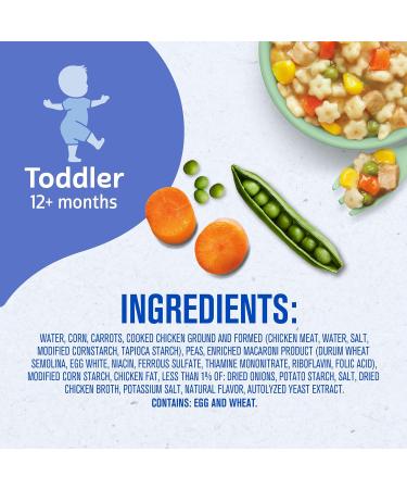 Gerber Pasta Stars with Chicken & Vegetables 6 oz (Pack of 6) | Nutritious Baby Food - Buy Online on GoSupps.com
