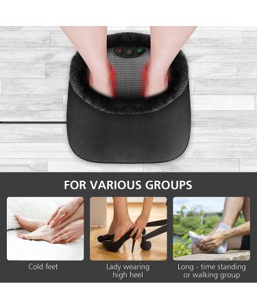 Snailax Foot Massager with Heat - Shiatsu Feet Massager Machine for Men | Kneading Foot Warmer for Plantar Fasciitis | Washable Cover | Fits All Foot Sizes - Buy Online on GoSupps.com