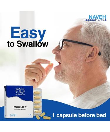 NAVEH PHARMA Mobility - Max Potency 10-in-1 Joint Supplement for Men & Women - 30 Support Health Supplements for Arthritis - Buy Online on GoSupps.com