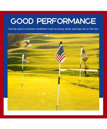 Moukeren 9pc Golf Flag Set - Double Sided Putting Green Flags for Yard Training & Golf Carts - Buy Online on GoSupps.com