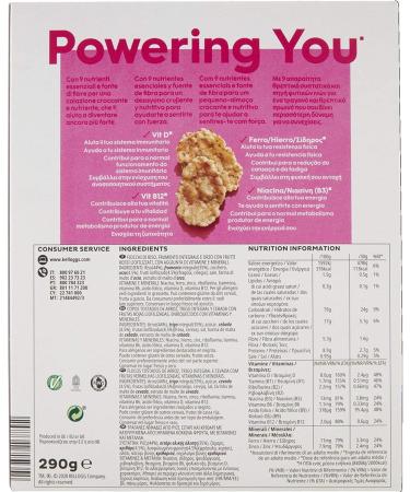 Kellogg Company Kelloggs Special K Red Fruit Fiocchi di Riso Cereals Whole Wheat and Barley Rice Flakes with Vitamins and Minerals with Red Fruit 290g Cereal Flakes - Buy Online on GoSupps.com