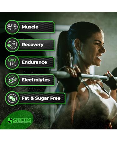 Species Nutrition Amino Evolved EAA & BCAA Powder - Fermented Amino Acids for Muscle Recovery & Endurance | Strawberry Watermelon - 30 Servings - Pre & Post Workout Supplement - Buy Online on GoSupps.com