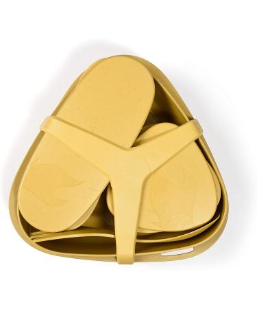 Light My Fire Camping Mess Kit - 6 pcs Reusable Plates & Utensils - BPA Free Lunch Box - Sandy Green - Buy Online on GoSupps.com