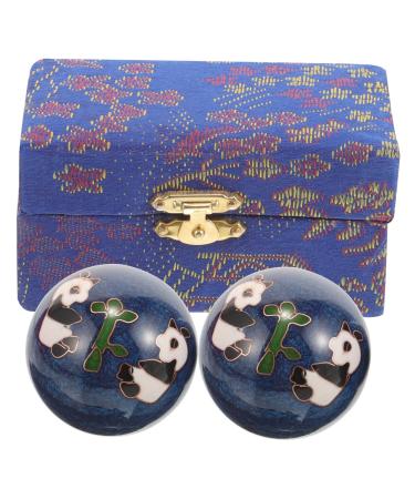 Beaupretty 2st fitness handball older handballs Handmilling balls Stress-reducing handballs baoding balls spiritual meditation balls Small balls handmade ball massage training ball enamel