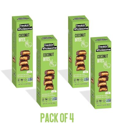 Freakin' Wholesome Chocolate Covered Bites (Coconut, Pack of 4) Coconut Pack of 4 - Buy Online on GoSupps.com