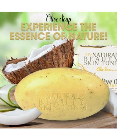 Clear Essence My Natural Beauty Olive Oil Soap - Hydrating Face & Body Soap for All Skin Types - Deep Cleansing Bar for Flawless Complexion (6.1 Oz - Buy Online on GoSupps.com