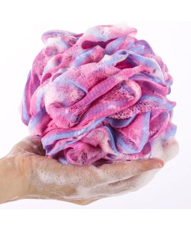 BTYMS 4-Piece Large Shower Loofahs - 75g Body Pouf Mesh Sponge for Bathing Style K - Perfect for Luxurious Cleansing - Buy Online on GoSupps.com