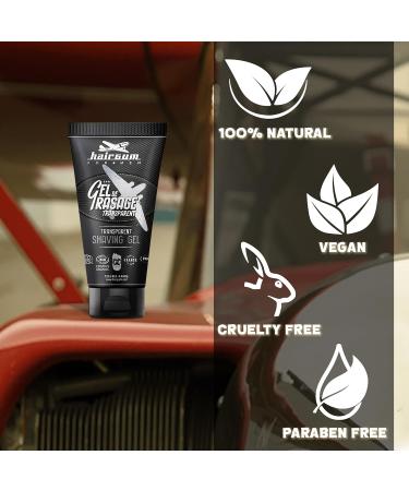 Organic Transparent Hair Scrunchie Gel & Men's Shaving Gel - Smooth Beard Grooming & Styling - Buy Online on GoSupps.com