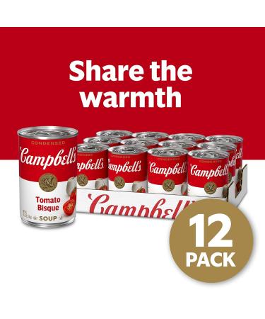 Campbell's Condensed Tomato Bisque 10.75 oz. Can (Pack of 12) - Tomato Bisque 10.75oz x12 - Buy Online on GoSupps.com