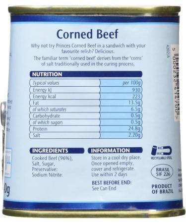 Princes Corned Beef 340g - Quality Canned Meat for Delicious Meals - Buy Online on GoSupps.com