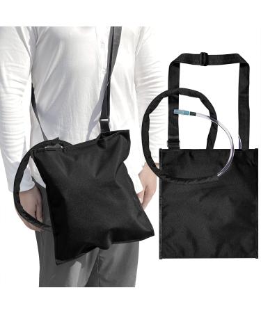 Urine Drainage Bag Holder with Catheter Tube Cover & Adjustable Strap Catheter Bag Covers with Compartment for Storing Belongings Nephrostomy Bags Foley Bags