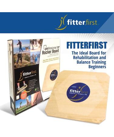 Fitterfirst Professional Rocker Board 20 - Improve Balance and Core Strength - Buy Online on GoSupps.com