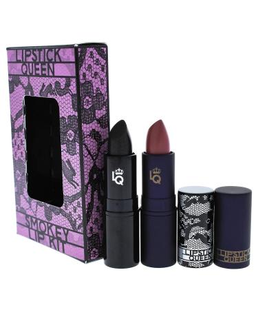 Lipstick Queen Smokey Lip Women's 2 Piece Kit: Black Lace Rabbit and Mauve Sinner - Buy Online on GoSupps.com