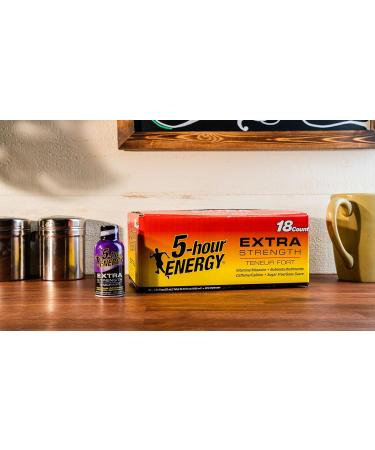 5-hour Energy - Extra Strength - Grape - 1 box of 18 x 57ml bottles - Buy Online on GoSupps.com