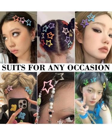 Hair Clips Stars Small Metal Star Hair Clips Colour Star Hair Clips Colourful Star Hair Pins Metal Snap Hair Clips for Women Girls Gifts Colour 13 - Buy Online on GoSupps.com