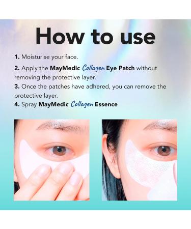 Collagen Eye Patches - Hydrating Anti-Aging Treatment for Dark Circles & Puffiness | Korean Skincare 10 pcs - Buy Online on GoSupps.com