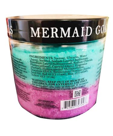 Mermaid Dreams Foaming Bath Scrub 20 Oz with Jojoba Oil - Coconut Lime Scent | Exfoliate & Hydrate Skin | Unicorn or Mermaid Option Available - Buy Online on GoSupps.com