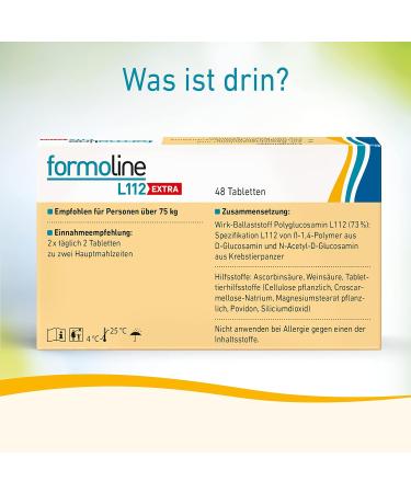 Formoline L112 Extra | Extra Strong Calorie Magnet for Weight Loss | 2x48 Tablets Set | Unique Active Ballast Fuel L112 | German Quality | Natural Ingredients - Buy Online on GoSupps.com