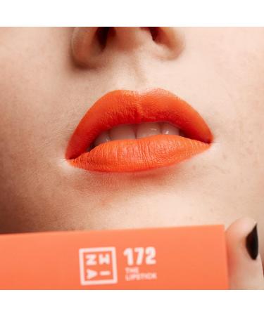3INA Makeup Lipstick 172 - Orange Lipstick with Vitamin E & Shea Butter - Long Lasting Matte Finish - Vegan & Cruelty Free - Buy Online on GoSupps.com