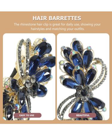 PATKAW Hair Barrettes for Women Rhinestone Hair Clips Flower Hair Barrettes Crystal Pearl French Hairpins Hair Clip Barrettes for Women Wedding Accessories Green - Buy Online on GoSupps.com