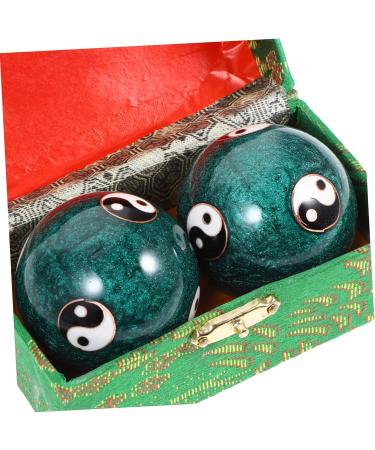 Fomiyes 8 Pack Health Massage Handballs | Gemstone Baoding Stress Relief Balls | Reusable Metal Massage Balls for Hand Therapy - Buy Online on GoSupps.com