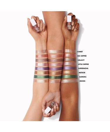 e.l.f. Liquid Metallic Eyeshadow - Comet 0.10 Fl Oz (3mL) | Gel Formula, High-Impact Multi-Dimensional Finish | One-Swipe Coverage | Pack of 1 - Buy Online on GoSupps.com