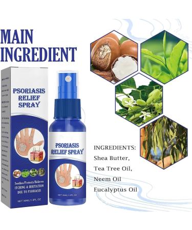 SHEDIAO South Moon Psoriasis Relief Spray - Herbal Treatment for Skin Plaque Psoriasis (5PCS) - Buy Online on GoSupps.com