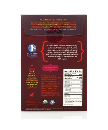 MIKE'S Organic Tikka Masala Sauce - Vegan, Dairy-Free, 6 Pack | Authentic Sri Lankan Curry - Buy Online on GoSupps.com