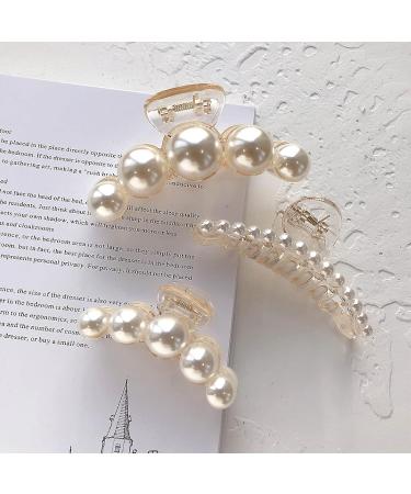 KWQINX hair clips pearl hair clips strong fixed hair clips large hair clips for styling clip suitable for mothers women girls daughters and girlfriends (6-piece set) - Buy Online on GoSupps.com
