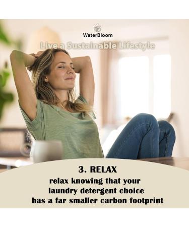WaterBloom 2 in 1 Laundry Detergent & Fabric Softener Sheets - 40 Eco-Friendly Strips for 80 Loads | Enzyme Infused Plastic-Free Stress-Free Cleaning - Buy Online on GoSupps.com