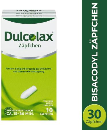 Dulcolax Suppositories - Fast Constipation Relief - 30 pcs (Pack of 3) - International Shipping Available - Buy Online on GoSupps.com