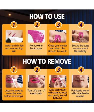 OKTAPE Adult Sleep Strips - 30 Pieces | Mouth Shape Anti-Suffocation Design | Stretchable Mouth Tape for Better Nose Breathing | Pink Adult - Buy Online on GoSupps.com