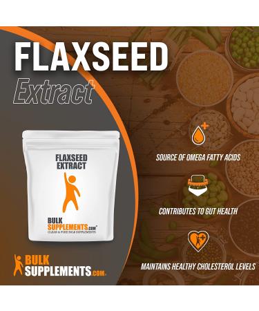 Flaxseed Extract Powder - Vegan Omega 3 Supplement - Ground Flaxseed Powder - 100g (3.5 oz) - Pack of 1 - Buy Online on GoSupps.com