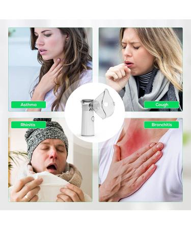 Mini Portable Handheld Nebulizer for Adults & Kids - Quiet Travel & Household Nebulizer Machine - Personal Ultrasonic Cool Mist Steam Inhaler - Buy Online on GoSupps.com