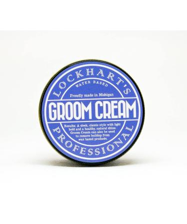 Lockhart's Professional Groom Cream - Light Hold & High Shine 3.7 oz - Tangerine Bergamot Scent - Buy Online on GoSupps.com