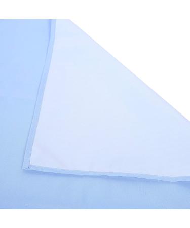 Verdant Touch Waterproof Disposable Bed Sheets - 2-Part Breathable Polyester for Beauty Salons & Hotels | White/Blue Massage Bed Covers - Buy Online on GoSupps.com