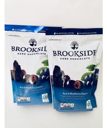 Brookside Dark Chocolate Acai and Flavors Candy Blueberry, 64 Ounce (Pack of 2) Blueberry 2 Pound (Pack of 2)